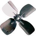 Lau Small Fixed Hub Fan Blade, 6" Dia., 27¬∞ Pitch, CW, 1/4" Bore, 7/8" Blade Depth, 4 Blade 627CWA